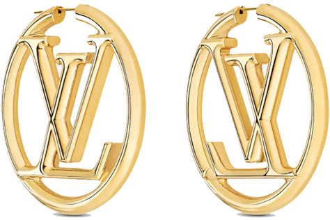 lv gold hoop earring